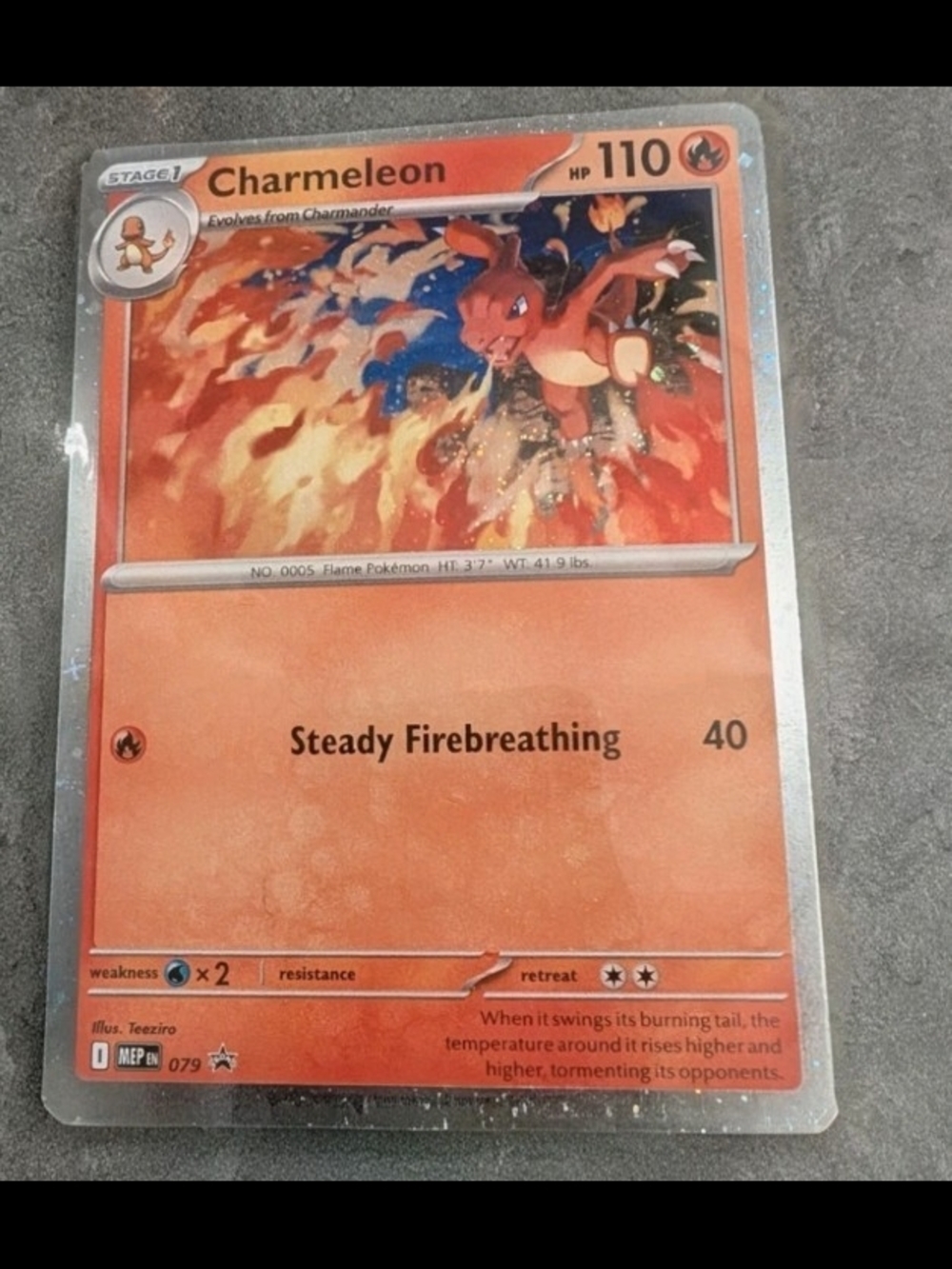 Pokemon Charmeleon Chaos Rising Black Star Promo Cosmos Holo 79 